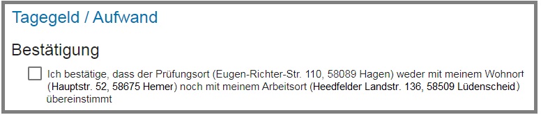 Tagegeld