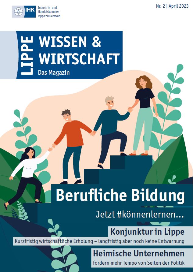 Titelbild des IHK-Magazins im M&auml;rz und April 2023.