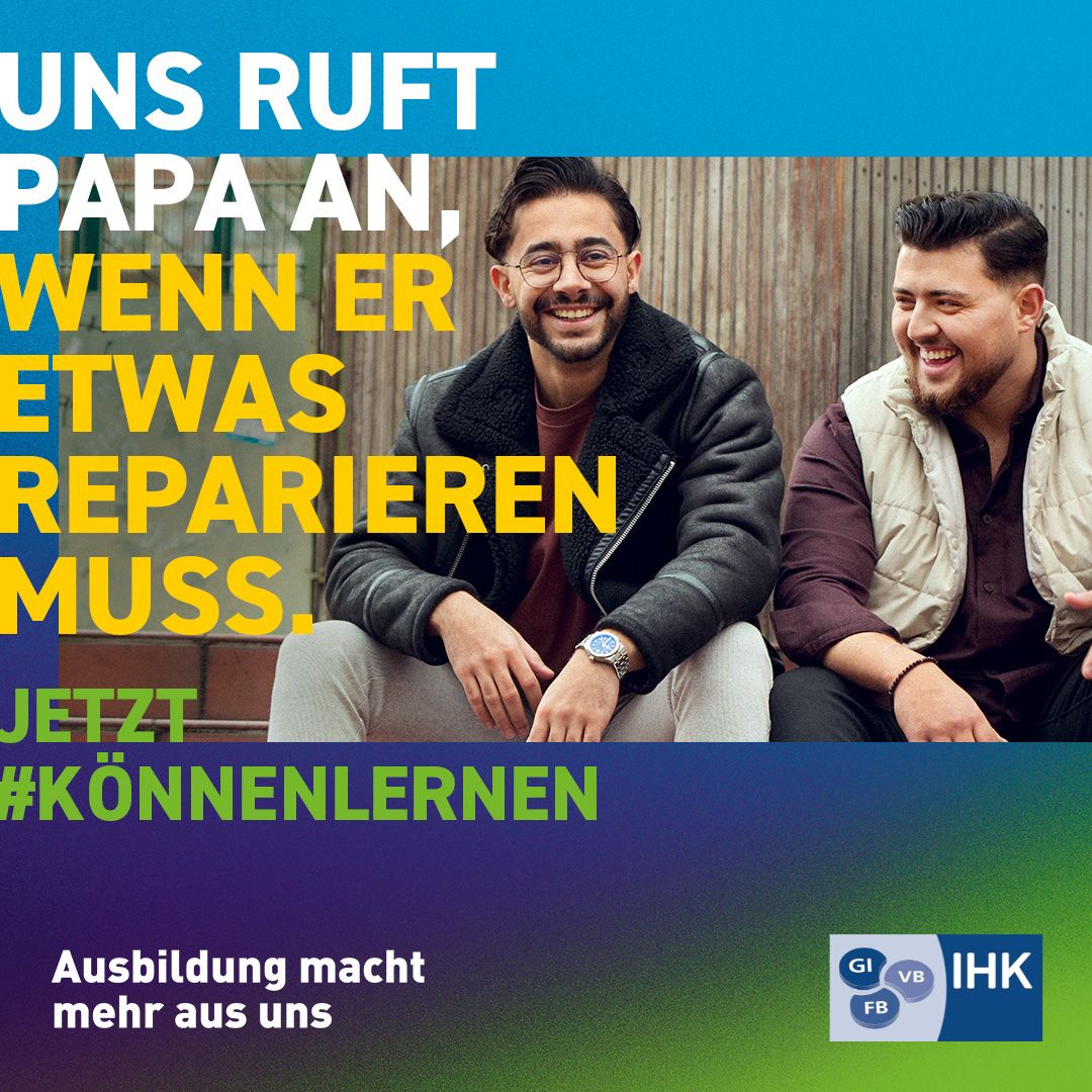 Azubi-Kampagne 1080x1080 Uns ruft Papa an