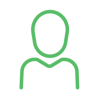 grünes Icon Person