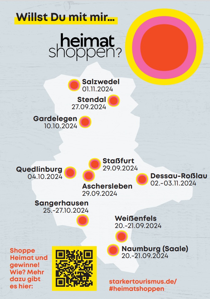 Heimatshoppen 2024 - Übersicht der Teilnehmerstädte