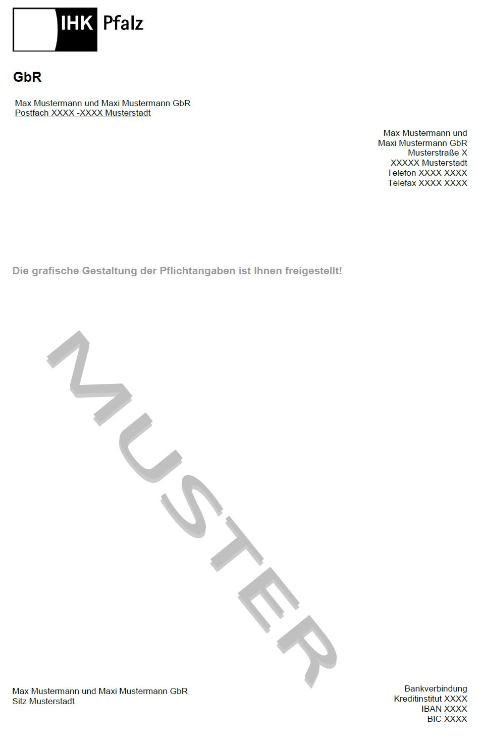 Geschäftsbrief GbR