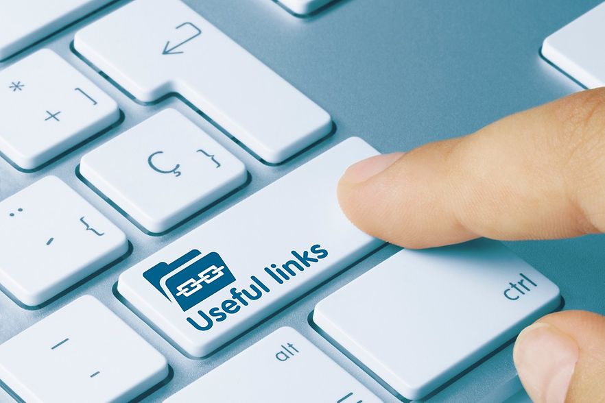 Tastatur mit der Aufschrift "N&uuml;tzliche Links"
