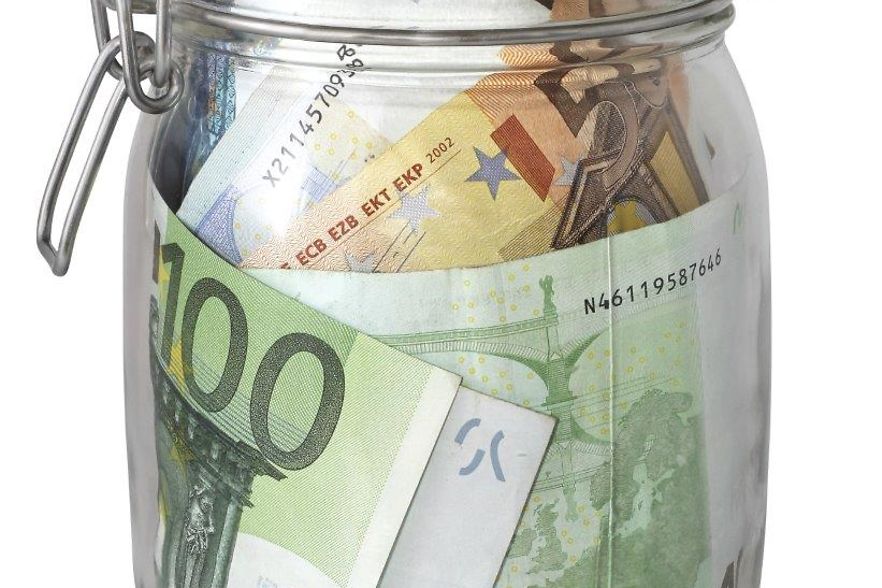 Geld im Glas - sparen