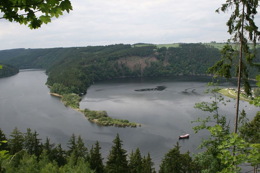 Blick auf den Hohenwartestausee