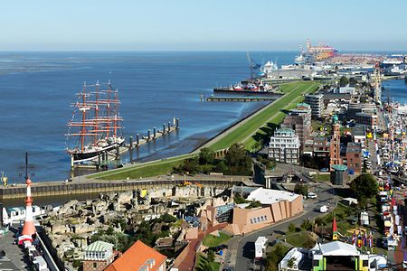 Bremerhaven an der Weserm&uuml;ndung