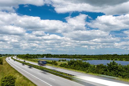 autobahn, solar park