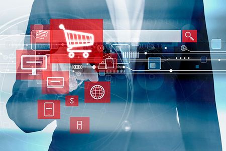 Online shopping concept