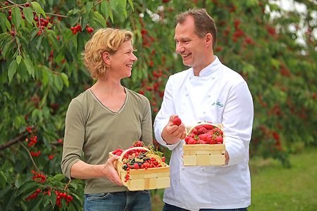 Bio-Obst in K&ouml;rben