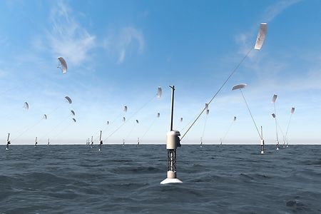 Sky Sails auf dem Meer