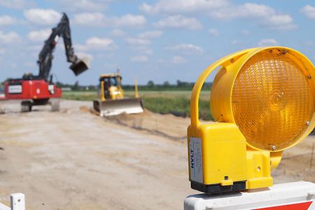 Baustelle zwischen Brunsb&uuml;ttel und Eddelak