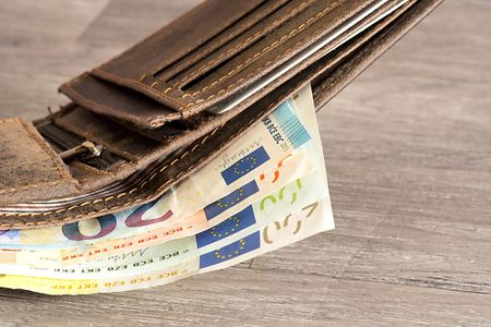 geld im portemonai