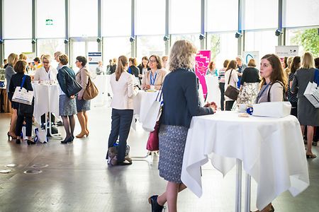 Teilnehmer beim Netzwerken