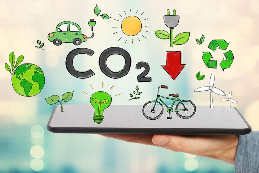 bildliche CO2-Reduktionsvorschläge