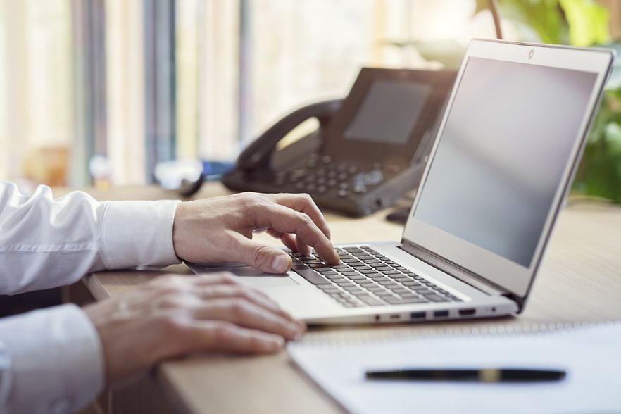 Arbeiten am Notebook