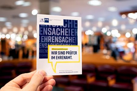 Ehrenamt bei der IHK Erfurt - Aufkleber f&uuml;r Unternehmer