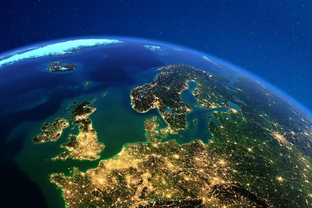 Man sieht eine Satellitenaufnahme von Norddeutschland.