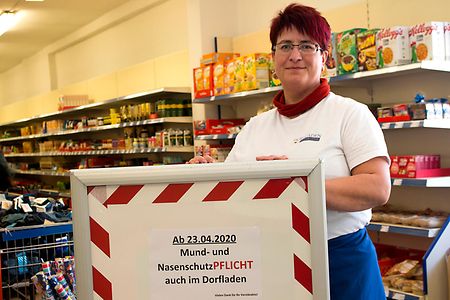 Silke Schr&ouml;ter er&ouml;ffnet mitten in der Corona-Krise ihren Dorfladen