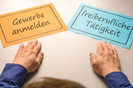 Gewerbe anmelden, freiberufliche T&auml;tigkeit