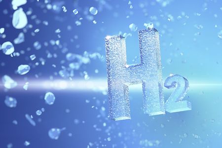 Wassertropfen mit dem Symbol H2
