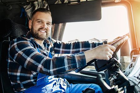 Truck driver man