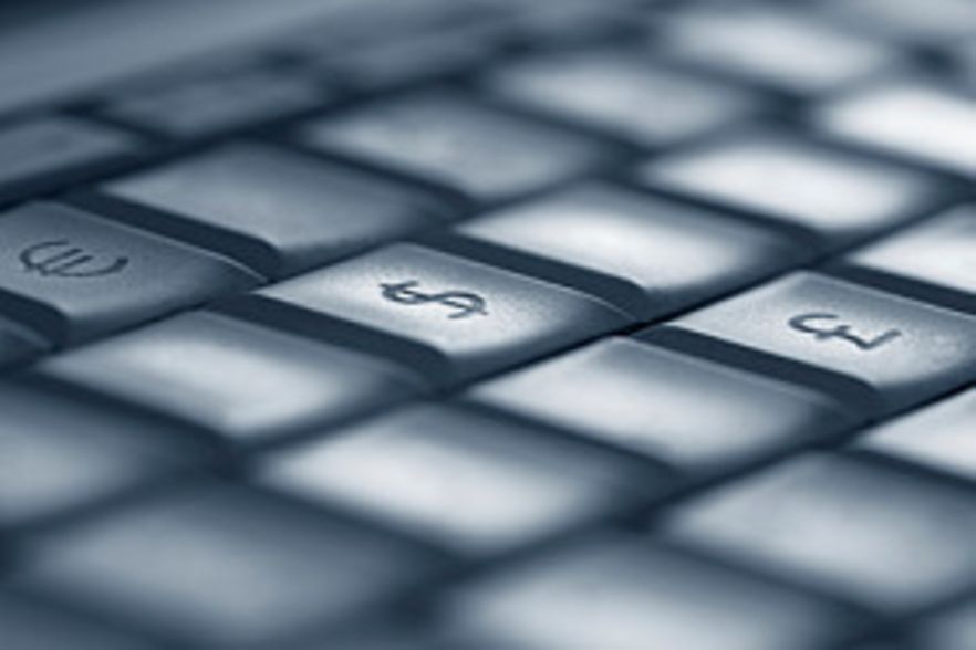 Tastatur mit W&auml;hrungssymbolen