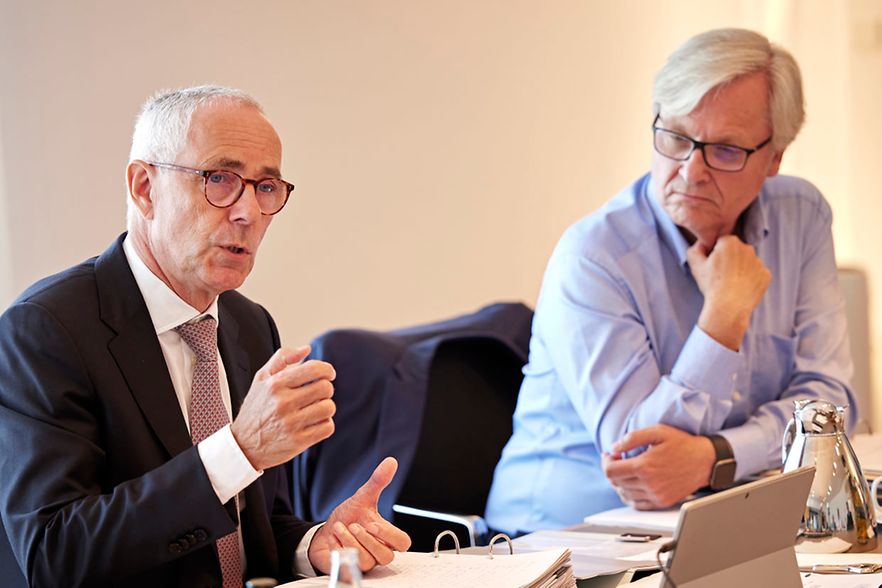 DIHK-Pr&auml;sident Peter Adrian und Hauptgesch&auml;ftsf&uuml;hrer Martin Wansleben