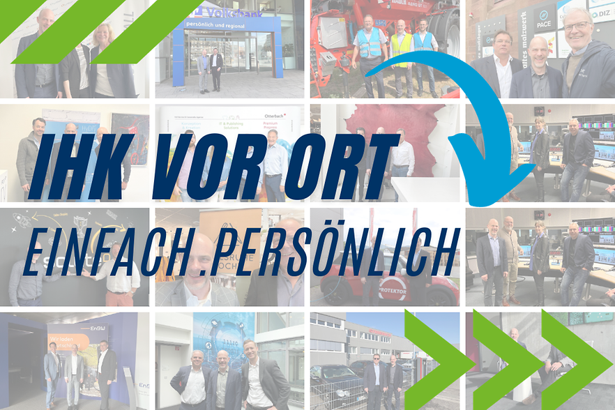 Collage der einzelnen Unternehmensbesuche des IHK-Hauptgesch&auml;ftsf&uuml;hrers