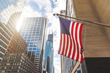 USA Flagge Chicago