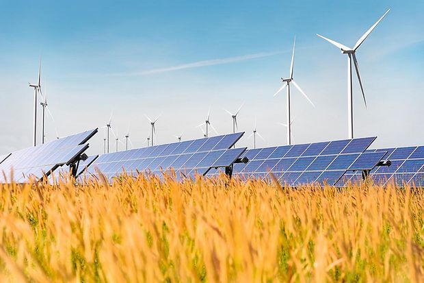 Solaranlage und Windr&auml;der