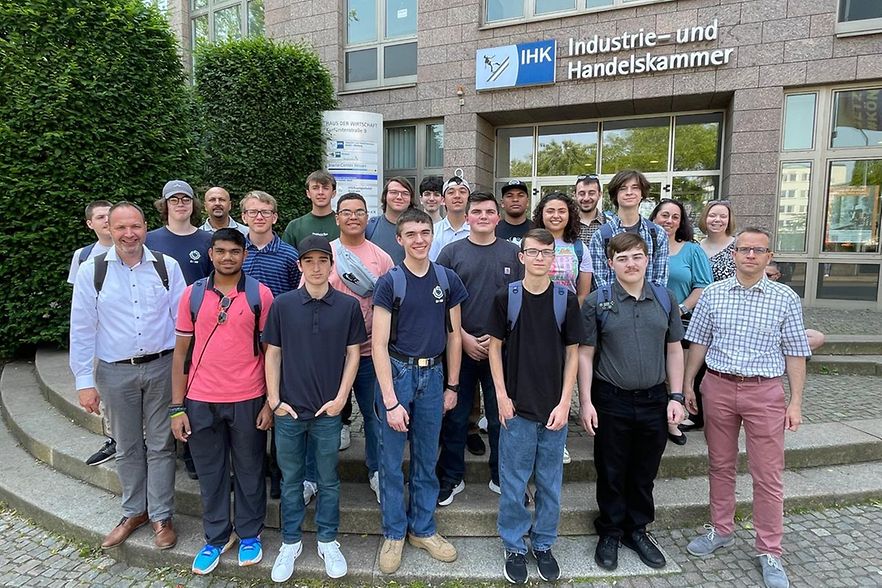 Gruppenfoto Berufssch&uuml;ler aus den USA