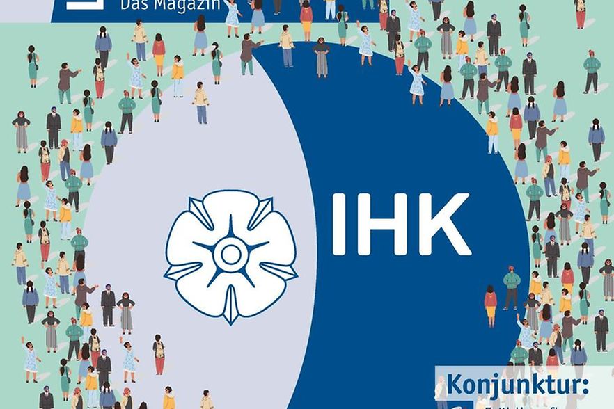 Titelbild des IHK-Magazins im Juli und August 2023.