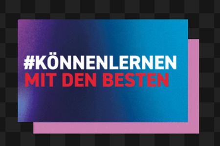 Animiertes GIF als Sticker. Claim: #K&Ouml;NNENLERNEN MIT DEN BESTEN