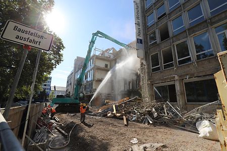 Abriss IHK Geb&auml;ude Ludwigsplatz