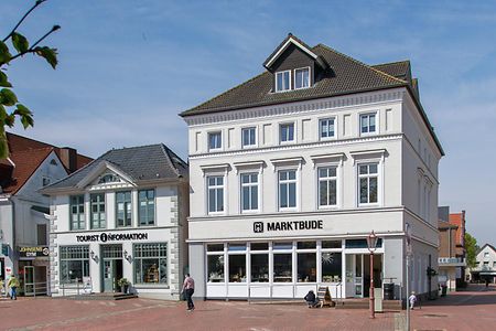 Marktbude in Heide am Marktplatz 