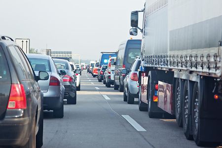 Stau auf einer Autobahn