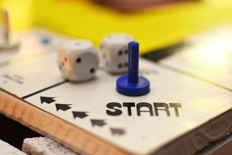 Bildaussage: Start / Anfang