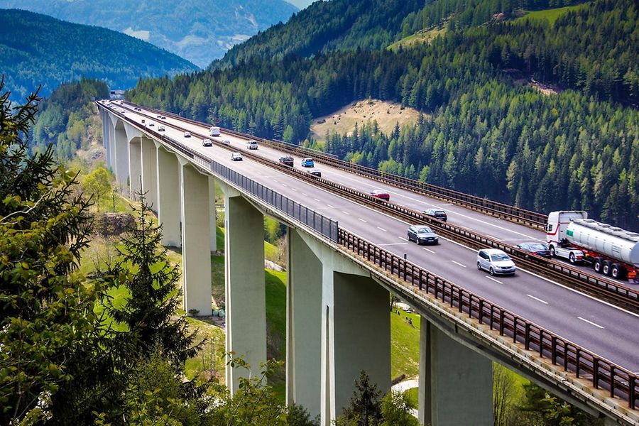 Reiseverkehr auf der Brennerautobahn
