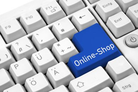 Taste Online-Shop auf Tastatur