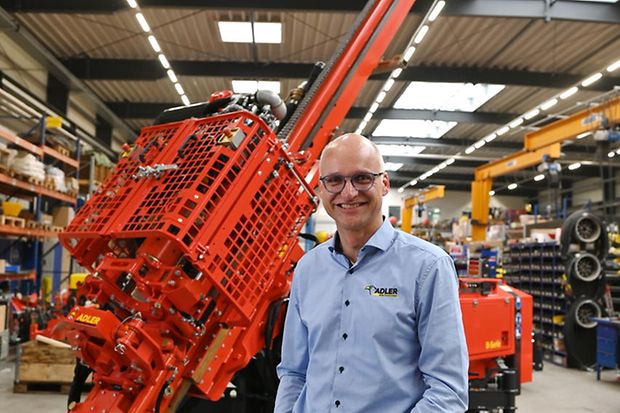 Rainer Hackenfort, Gesch&auml;ftsf&uuml;hrer der ADLER Arbeitsmaschinen GmbH & Co. KG in Nordwalde. 