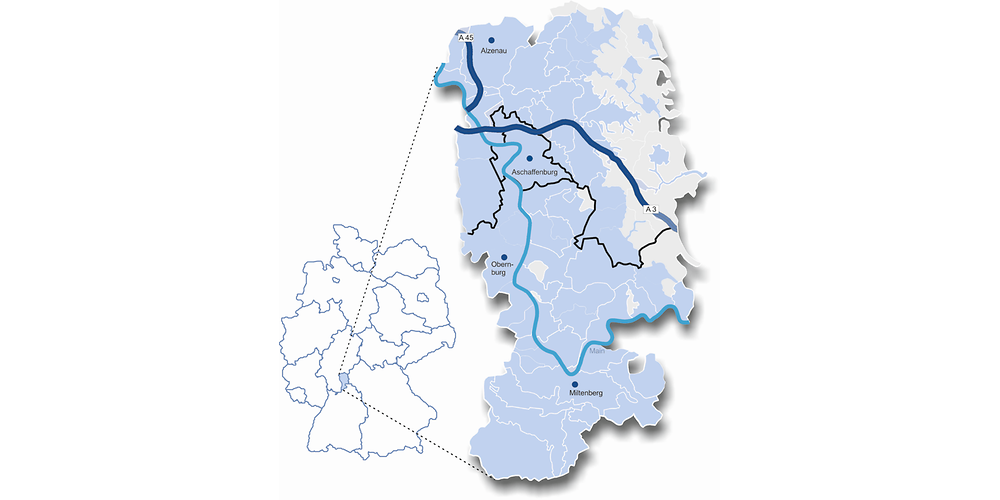 Bayerischer Untermain + Deutschland 2019 Farben