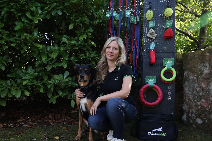 Die Gesch&auml;ftsf&uuml;hrerin der SpringDogs GmbH Frau Mareike Beier