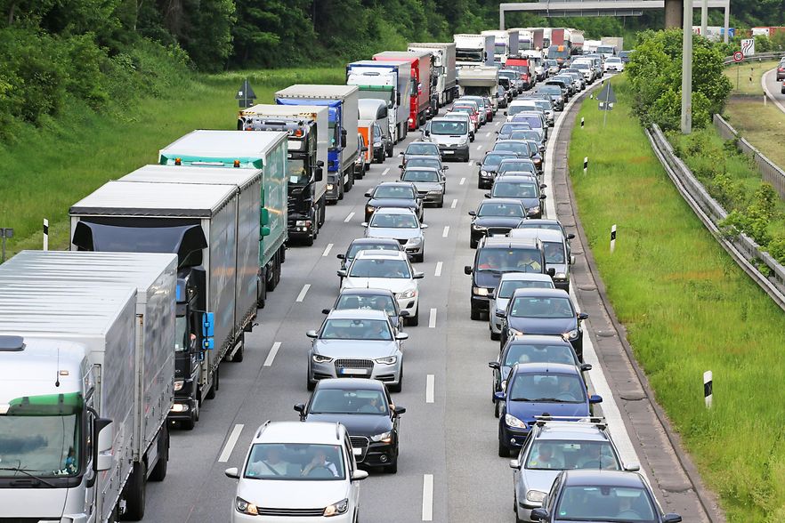 LKW-Stau