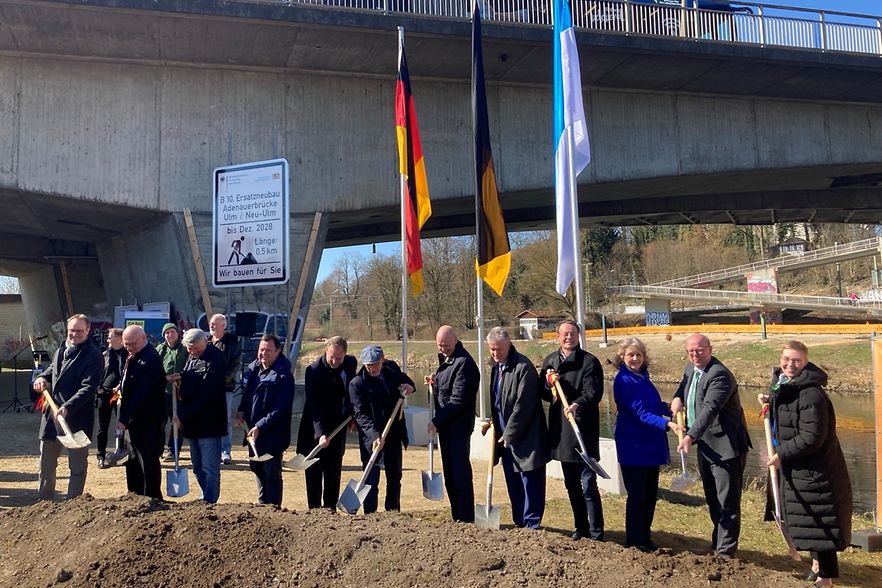 Spatenstich Adenauerbr&uuml;cke