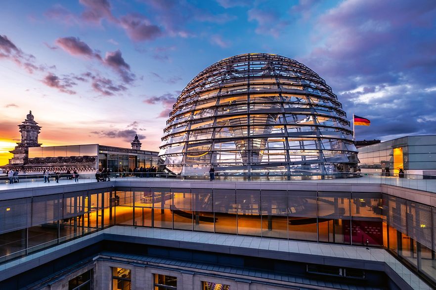 Reichstagskuppel in Berlin