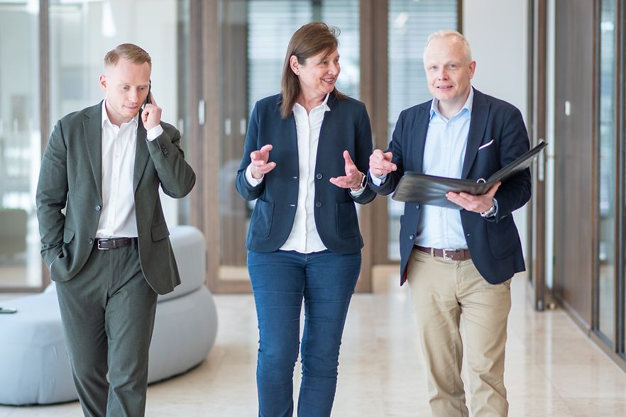 Die drei Willkommenslotsen der IHK Nord Westfalen 