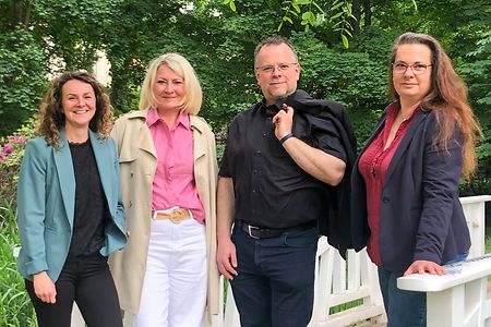 Die vier Betriebsberater der IHK Cottbus