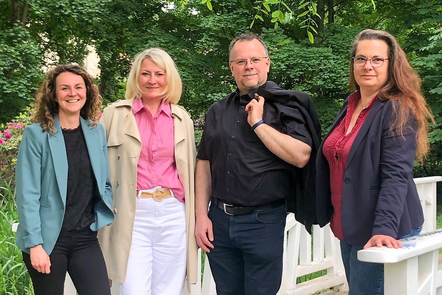 Die vier Betriebsberater der IHK Cottbus