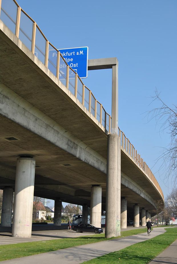 Aufnahme der Leverkusener Stelze von unten