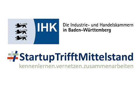 Logo Start Up trifft Mittelstand der IHK Baden-W&uuml;rttemberg